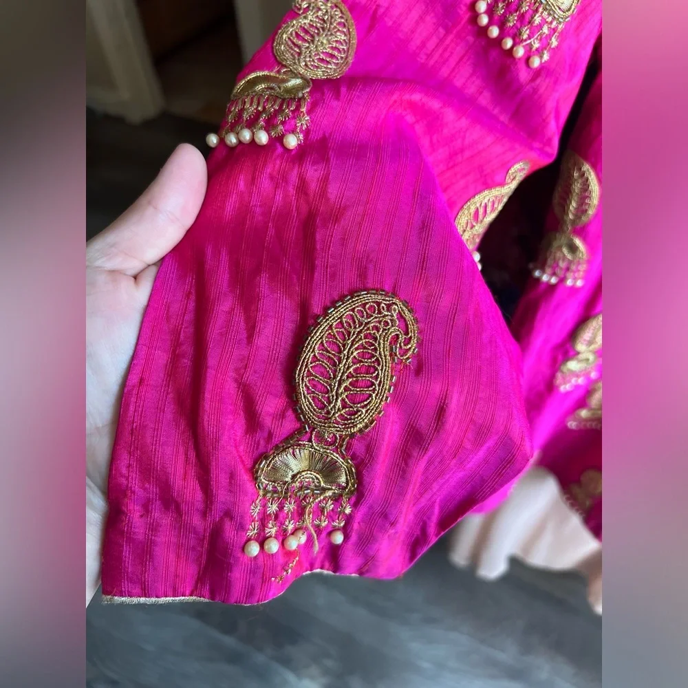Hot Pink Ethnic shirt - Picture 2 of 4